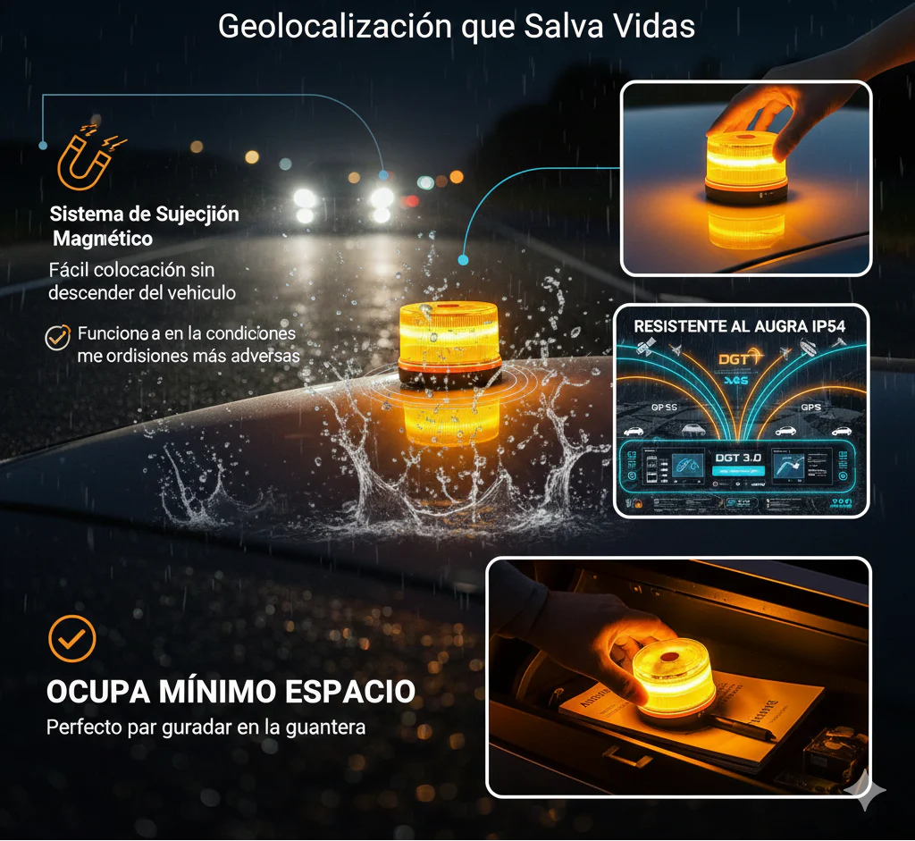Luz Emergencia Coche Salva Vidas